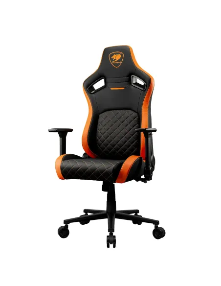 COUGAR Gaming CGR-DFL Silla para videojuegos de PC Asiento acolchado tapizado Negro, Naranja
