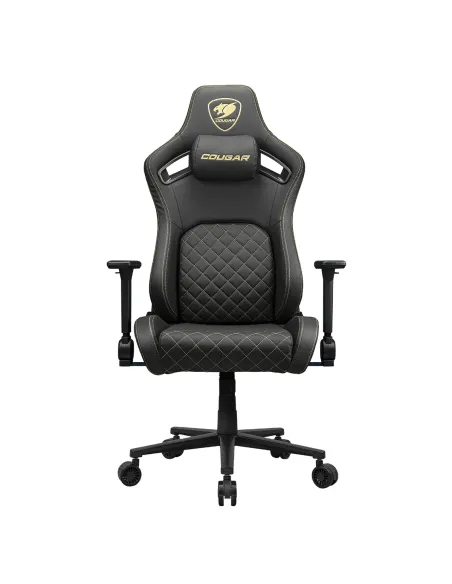 COUGAR Gaming CGR-DFL-GLB Silla para videojuegos de PC Asiento acolchado tapizado Negro, Oro