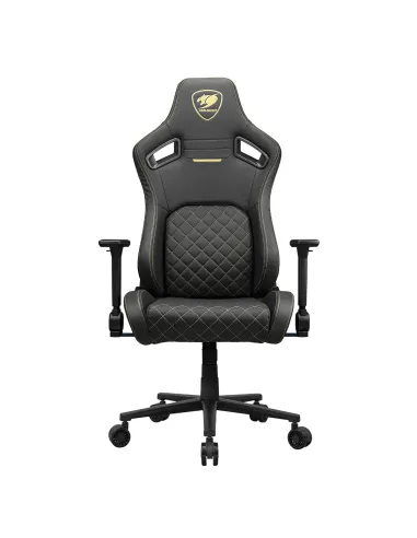 COUGAR Gaming CGR-DFL-GLB Silla para videojuegos de PC Asiento acolchado tapizado Negro, Oro