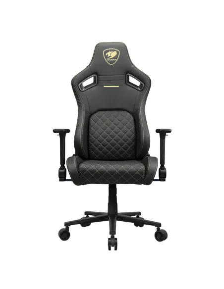 COUGAR Gaming CGR-DFL-GLB Silla para videojuegos de PC Asiento acolchado tapizado Negro, Oro