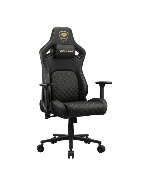 COUGAR Gaming CGR-DFL-GLB Silla para videojuegos de PC Asiento acolchado tapizado Negro, Oro