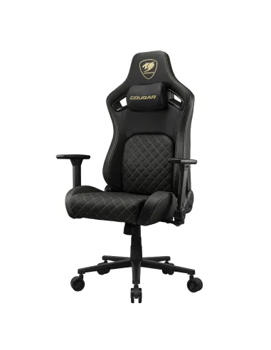 COUGAR Gaming CGR-DFL-GLB Silla para videojuegos de PC Asiento acolchado tapizado Negro, Oro