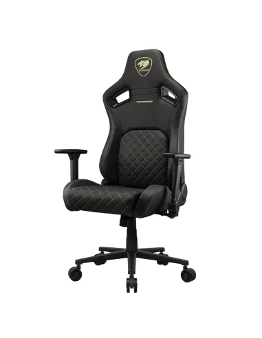 COUGAR Gaming CGR-DFL-GLB Silla para videojuegos de PC Asiento acolchado tapizado Negro, Oro