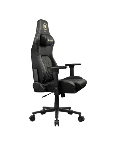 COUGAR Gaming CGR-DFL-GLB Silla para videojuegos de PC Asiento acolchado tapizado Negro, Oro