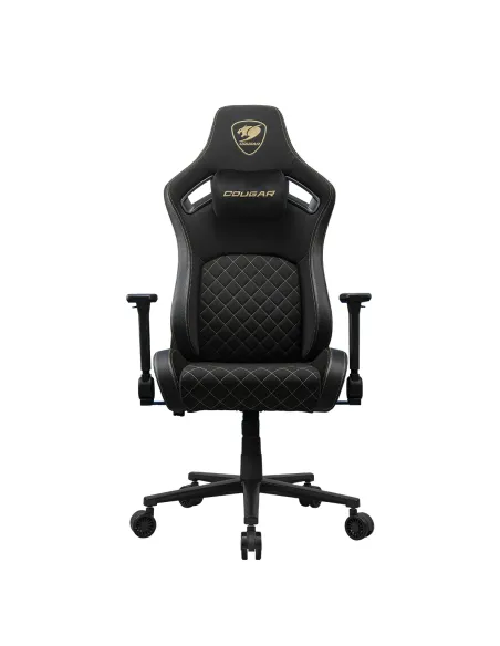 COUGAR Gaming CGR-DFF-GLB Silla para videojuegos de PC Asiento acolchado tapizado Negro, Oro