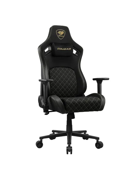 COUGAR Gaming CGR-DFF-GLB Silla para videojuegos de PC Asiento acolchado tapizado Negro, Oro