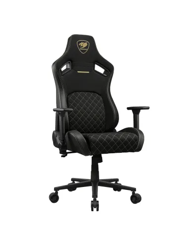 COUGAR Gaming CGR-DFF-GLB Silla para videojuegos de PC Asiento acolchado tapizado Negro, Oro