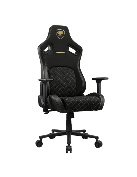 COUGAR Gaming CGR-DFF-GLB Silla para videojuegos de PC Asiento acolchado tapizado Negro, Oro