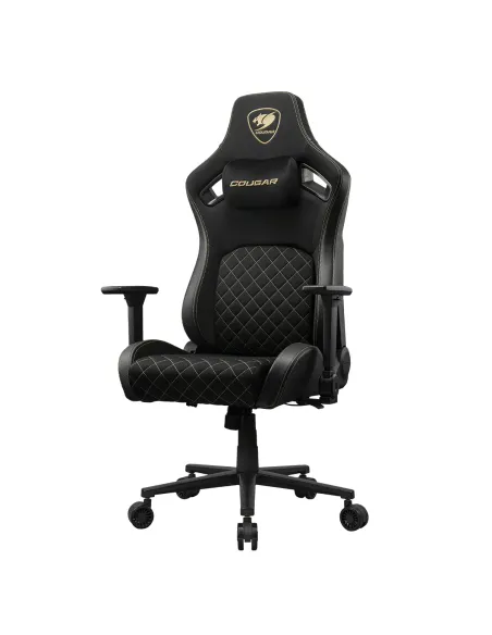 COUGAR Gaming CGR-DFF-GLB Silla para videojuegos de PC Asiento acolchado tapizado Negro, Oro