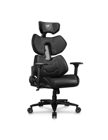 COUGAR Gaming Terminator Elite Silla para videojuegos de PC Asiento acolchado Negro, Plata