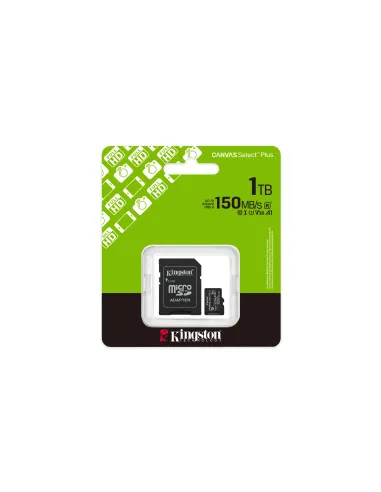Kingston Technology 1TB microSDXC Canvas Select Plus Gen3 150MB s A1 (Incluye adaptador de SD)