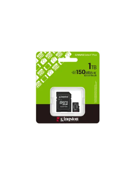 Kingston Technology 1TB microSDXC Canvas Select Plus Gen3 150MB s A1 (Incluye adaptador de SD)
