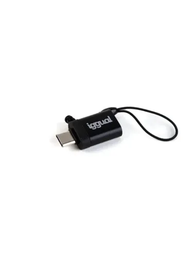 iggual Adaptador USB OTG tipo c a USB-A 3.1 negro