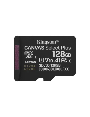 Kingston Technology 128GB microSDXC Canvas Select Plus Gen3 150MB s A1 (Incluye adaptador de SD)