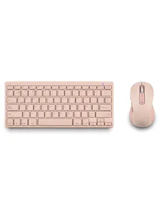 NGS FANTASY (QUERTY, ES) teclado Ratón incluido Universal RF Wireless + Bluetooth QWERTY Español Rosa