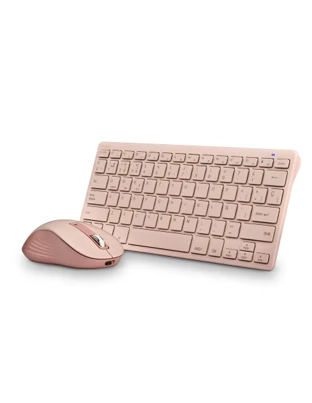 NGS FANTASY (QUERTY, ES) teclado Ratón incluido Universal RF Wireless + Bluetooth QWERTY Español Rosa
