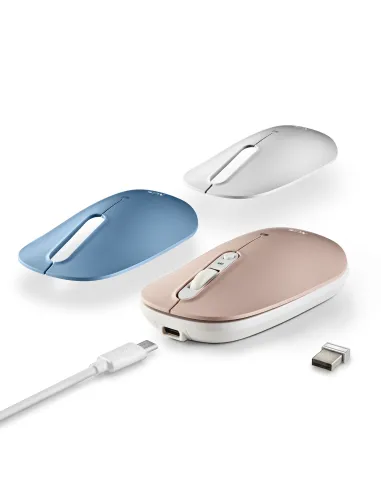 NGS SHELL RB ratón Oficina Ambidextro RF Wireless + Bluetooth Óptico 1600 DPI