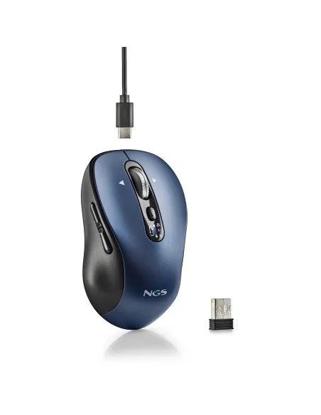 NGS INFINITY RB ratón Oficina Ambidextro RF Wireless + Bluetooth Óptico 3200 DPI