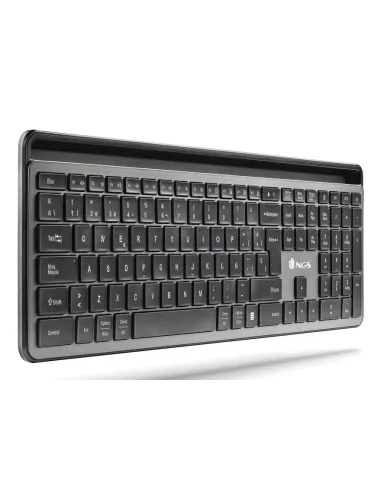NGS ECLIPSE teclado Ratón incluido Hogar   Oficina RF Wireless + Bluetooth QWERTY Inglés Gris