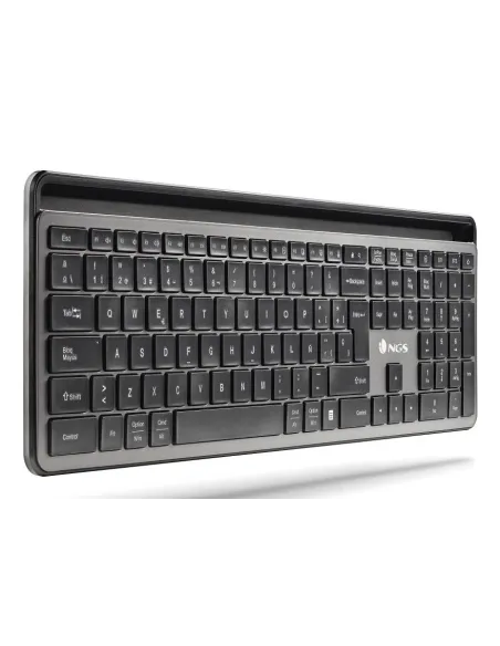 NGS ECLIPSE teclado Ratón incluido Hogar   Oficina RF Wireless + Bluetooth QWERTY Inglés Gris