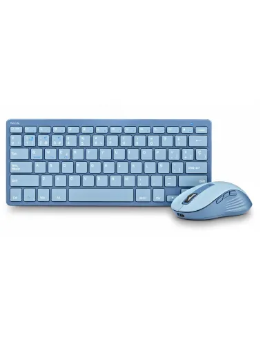 NGS FANTASY (QUERTY, ES) teclado Ratón incluido Universal RF Wireless + Bluetooth QWERTY Español Azul