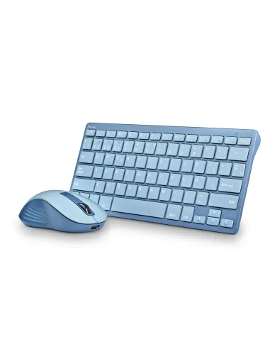 NGS FANTASY (QUERTY, ES) teclado Ratón incluido Universal RF Wireless + Bluetooth QWERTY Español Azul