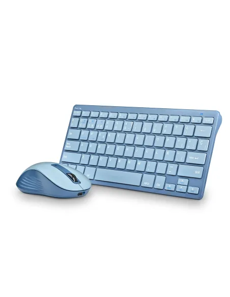 NGS FANTASY (QUERTY, ES) teclado Ratón incluido Universal RF Wireless + Bluetooth QWERTY Español Azul