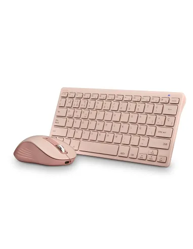 NGS FANTASY (QUERTY, ES) teclado Ratón incluido Universal RF Wireless + Bluetooth QWERTY Español Rosa