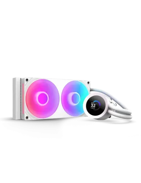 NZXT Kraken Plus RGB 240 Procesador Sistema de refrigeración líquida todo en uno 12 cm Blanco