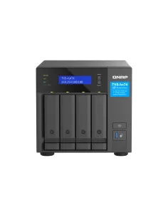 QNAP TVS-H474 NAS Torre Intel® Pentium® G7400 8 GB DDR4 0 TB QuTS hero Negro