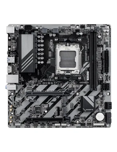 GIGABYTE B840M D2H Placa base - Procesadores AMD Ryzen 9000, VRM de 5+2+2 fases, hasta 7600 MHz DDR5, 1xPCIe 4.0 + 1xPCIe 3.0