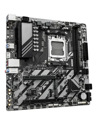 GIGABYTE B840M D2H Placa base - Procesadores AMD Ryzen 9000, VRM de 5+2+2 fases, hasta 7600 MHz DDR5, 1xPCIe 4.0 + 1xPCIe 3.0