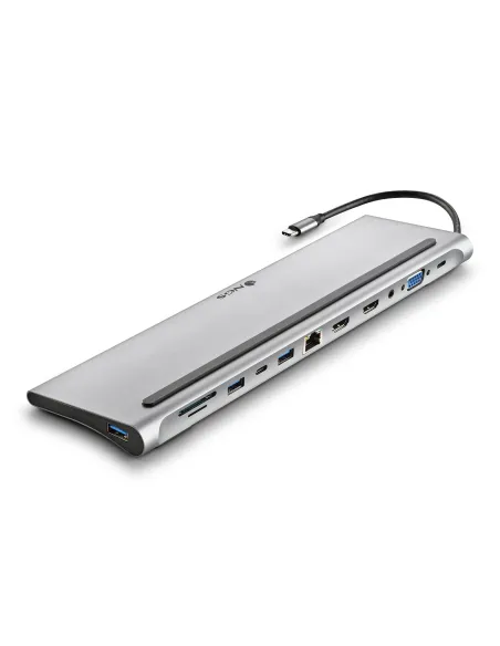 NGS WONDER DOCK 12 Alámbrico USB 3.2 Gen 1 (3.1 Gen 1) Type-C Plata