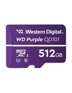 Tarjeta de memoria micro sdxc wd western digital purple sc qd101 512gb uhs - i cl10