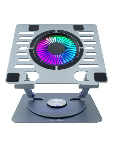 CoolBox COO-NPC17-AV1 almohadilla fría 43,2 cm (17") 1000 RPM Plata