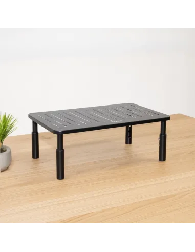 TooQ Soporte Elevador Multiusos para Monitor Portátil, Negro