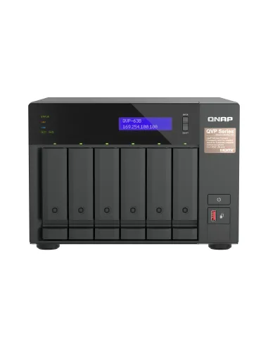 QNAP QVP-63B servidor de almacenamiento NAS Torre Intel® Core™ i3 16 GB DDR4 0 TB Negro
