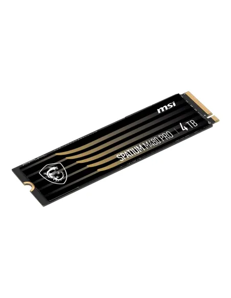 MSI SPATIUM M480 PRO PCIE 4.0 NVME M.2 4TB unidad de estado sólido PCI Express 4.0 3D NAND