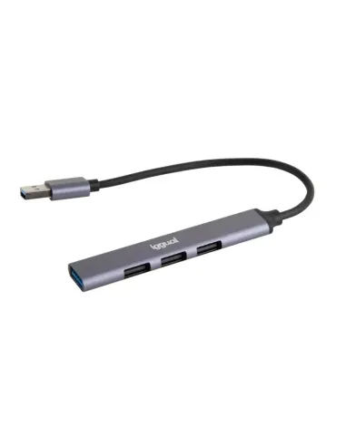 iggual Hub USB 3 puertos USB 2.0 + 1 USB 3.0 Thin