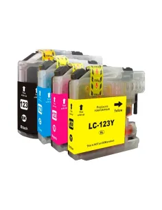 INKOEM Cartucho Compatible Brother LC123XL Cyan