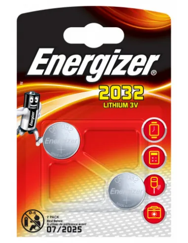 BLISTER 2 PILAS DE BOTON MODELO CR 2032 ENERGIZER E301021401