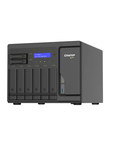 QNAP TS-h886 NAS Torre Intel® Xeon® D D-1602 8 GB DDR4 0 TB QuTS hero Negro