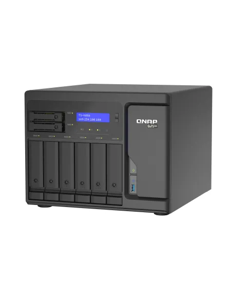 QNAP TS-h886 NAS Torre Intel® Xeon® D D-1602 8 GB DDR4 0 TB QuTS hero Negro