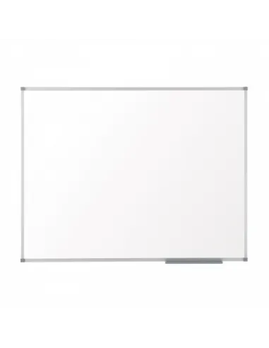 Nobo Pizarra blanca Basic magnética de acero 1200x900 mm con marco básico