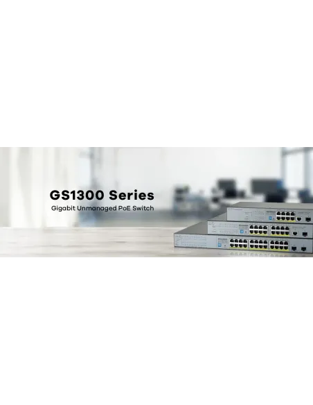 Zyxel GS1300-26HP-EU0101F switch No administrado Gigabit Ethernet (10 100 1000) Energía sobre Ethernet (PoE) Gris