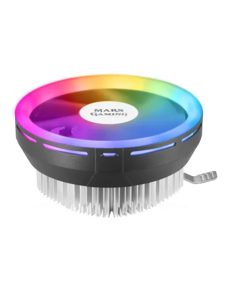 Mars Gaming MCPU120, Disipador CPU RGB TDP 120W, Silencioso PWM 12cm, Perfil Bajo