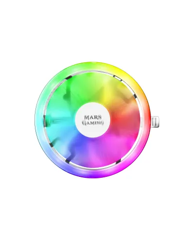 Mars Gaming MCPU120, Disipador CPU RGB TDP 120W, Silencioso PWM 12cm, Perfil Bajo