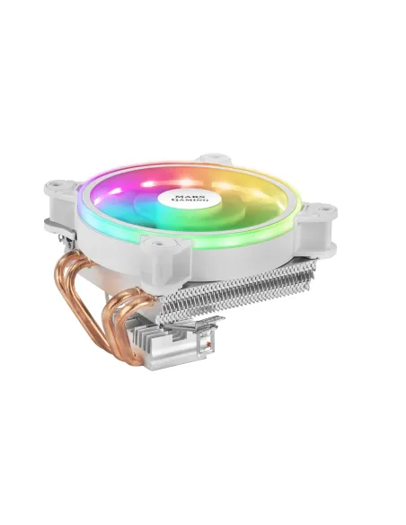 Mars Gaming MCPU220W, Disipador CPU Blanco, TDP 140W, Dual ARGB, Silencioso PWM