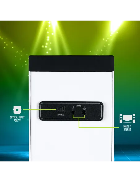 NGS SKY CHARM Microcadena de música para uso doméstico 50 W Blanco