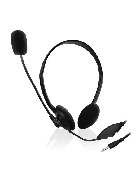 Ewent EW3567 auricular y casco Auriculares Alámbrico Diadema Llamadas Música Negro